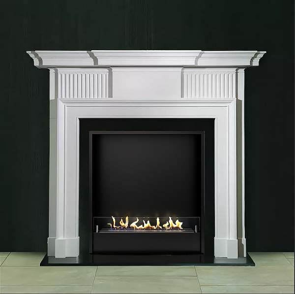 Биокамин в мраморном портале Firezo Impero