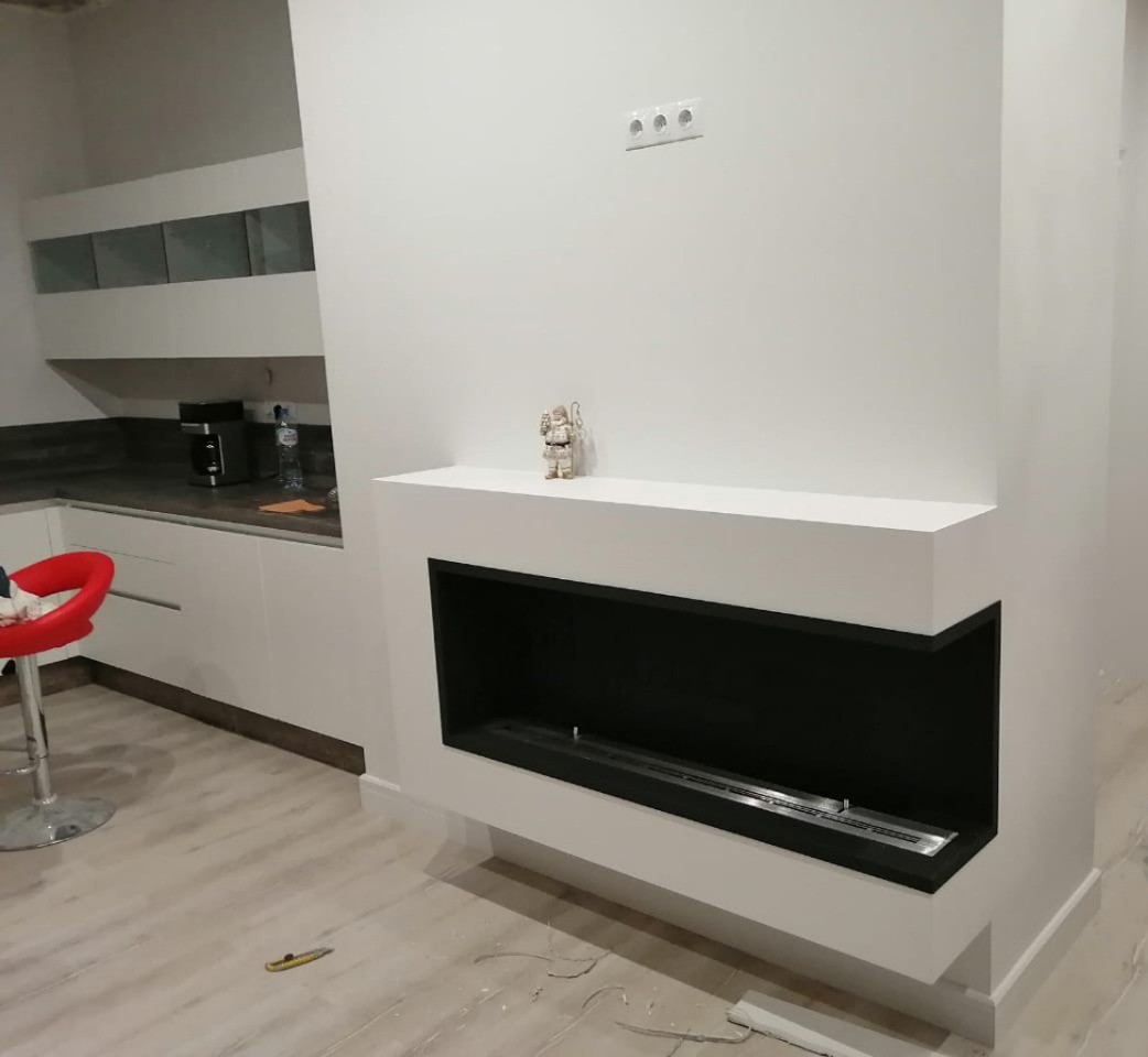 Переезд в новую квартиру с биокамином Firezo L'angolo Destro 1000